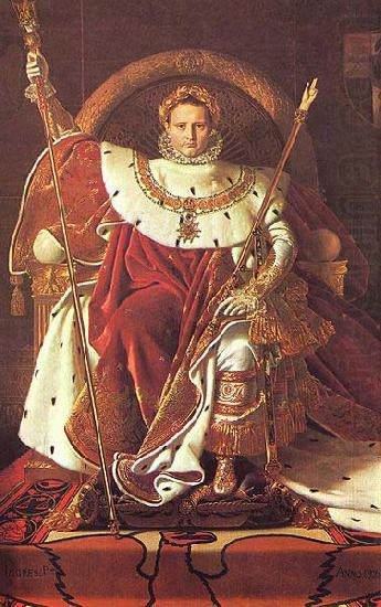 Napoleon on his Imperial throne, Jean Auguste Dominique Ingres